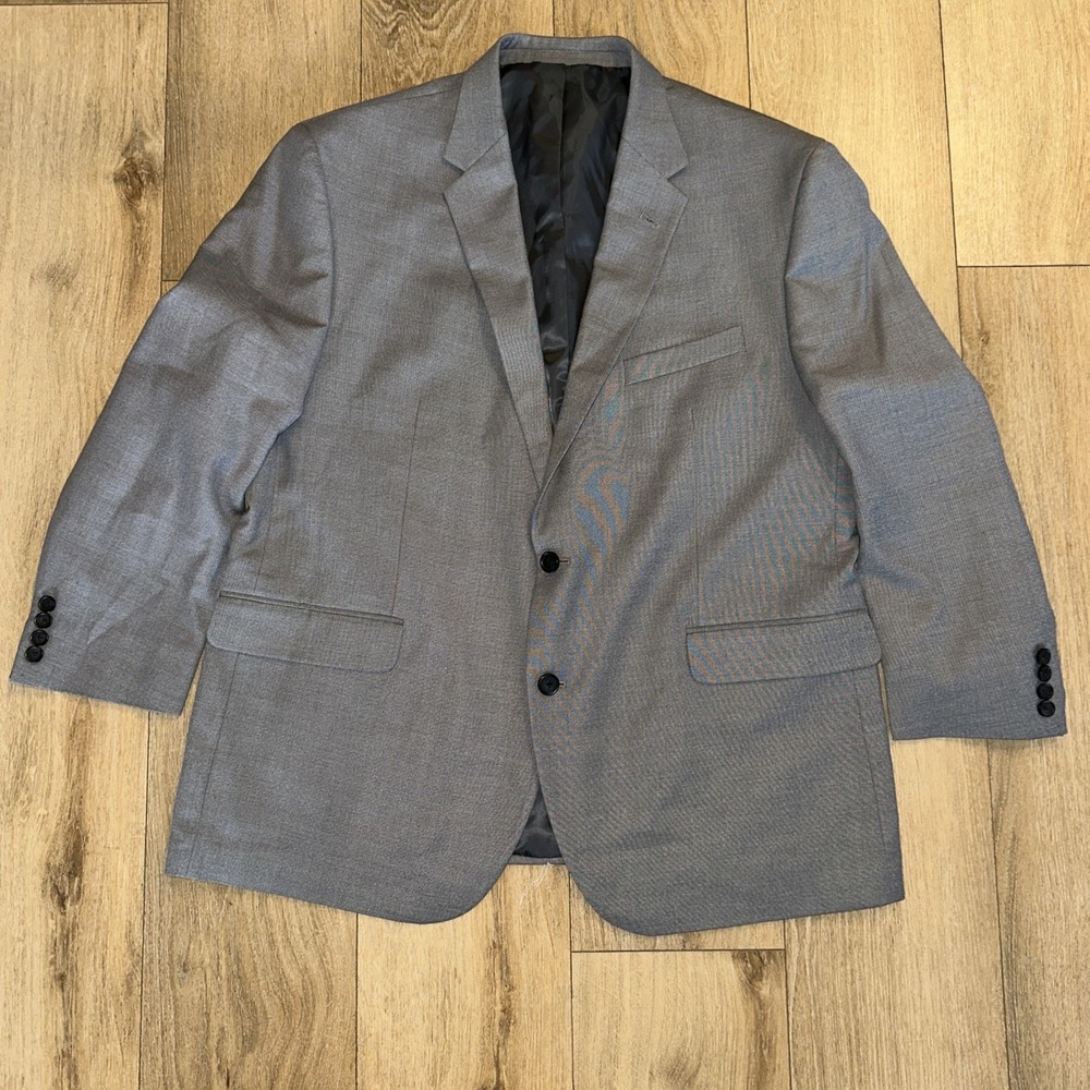 Dockers Men's Gray Sport Coat Jacket 2 Button 48R Preowned